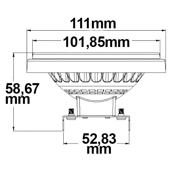 AR111 | LED-lamp | G53 | 11W | 30°