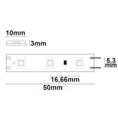 SIL830 | LED-strip | 5m | 3000K | 4,8W/m | 12V | IP66