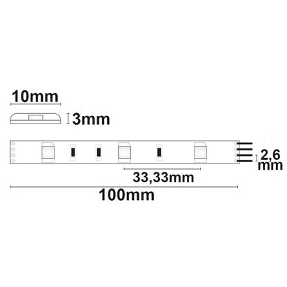SIL-RGB | LED-strip | 5m | RGB | 7,2W/m | 12V | IP66