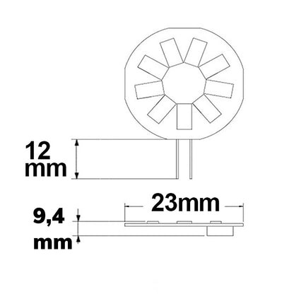 G4 9SMD | LED-lamp | pinnen aan zijkant | 1,5W