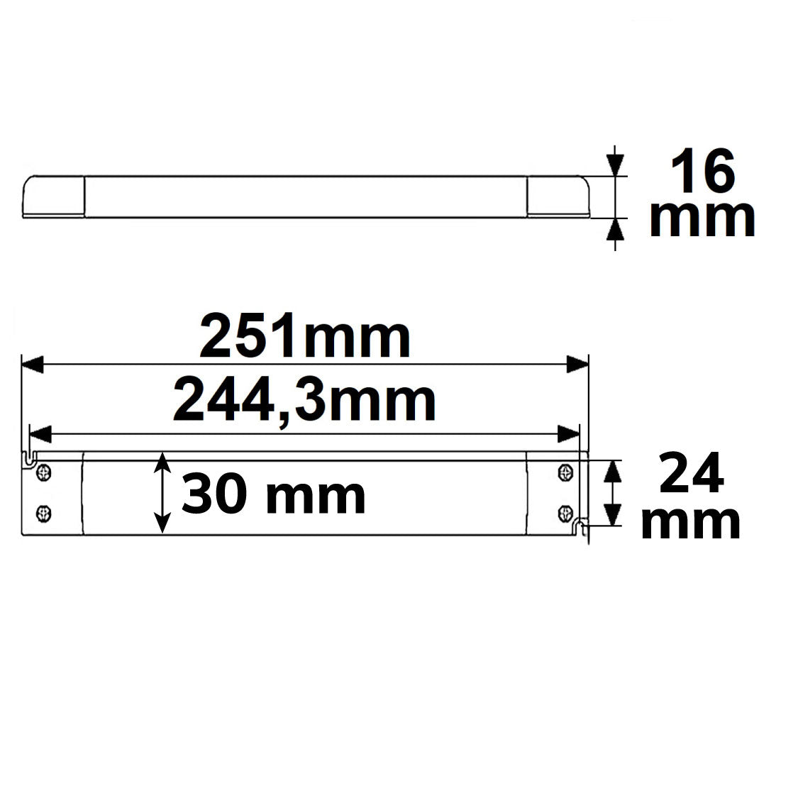 LED driver | 24V | 0-30W | SELV | ultraplat | smal