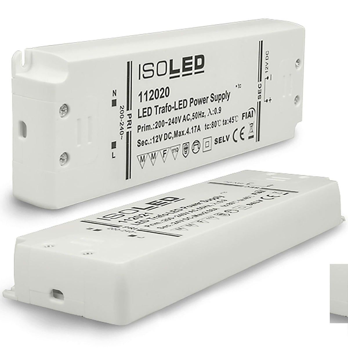 LED driver | 12V | 0-50W | SELV | ultraplat