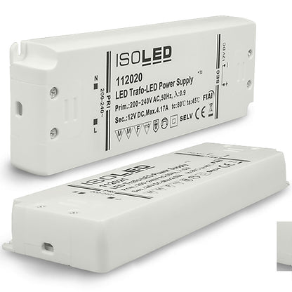 LED driver | 12V | 0-50W | SELV | ultraplat