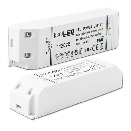 LED driver | 12V | 0-70W | SELV | plat