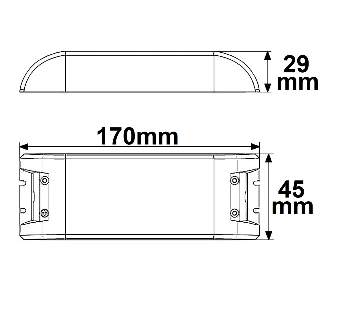 LED driver | 12V | 0-70W | SELV | plat