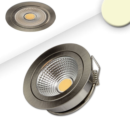 COB | Inbouwspot | met reflector | 2700K | 5W | 60° | geborsteld nikkel