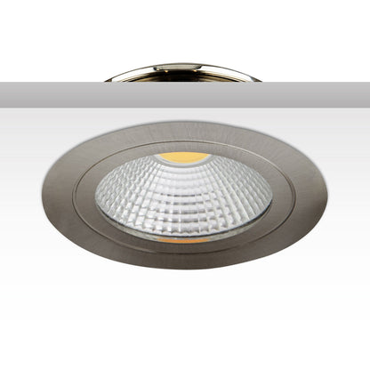 COB | Meubelinbouwspot | met reflector | 2700K | 3W | 60° | geborsteld nikkel