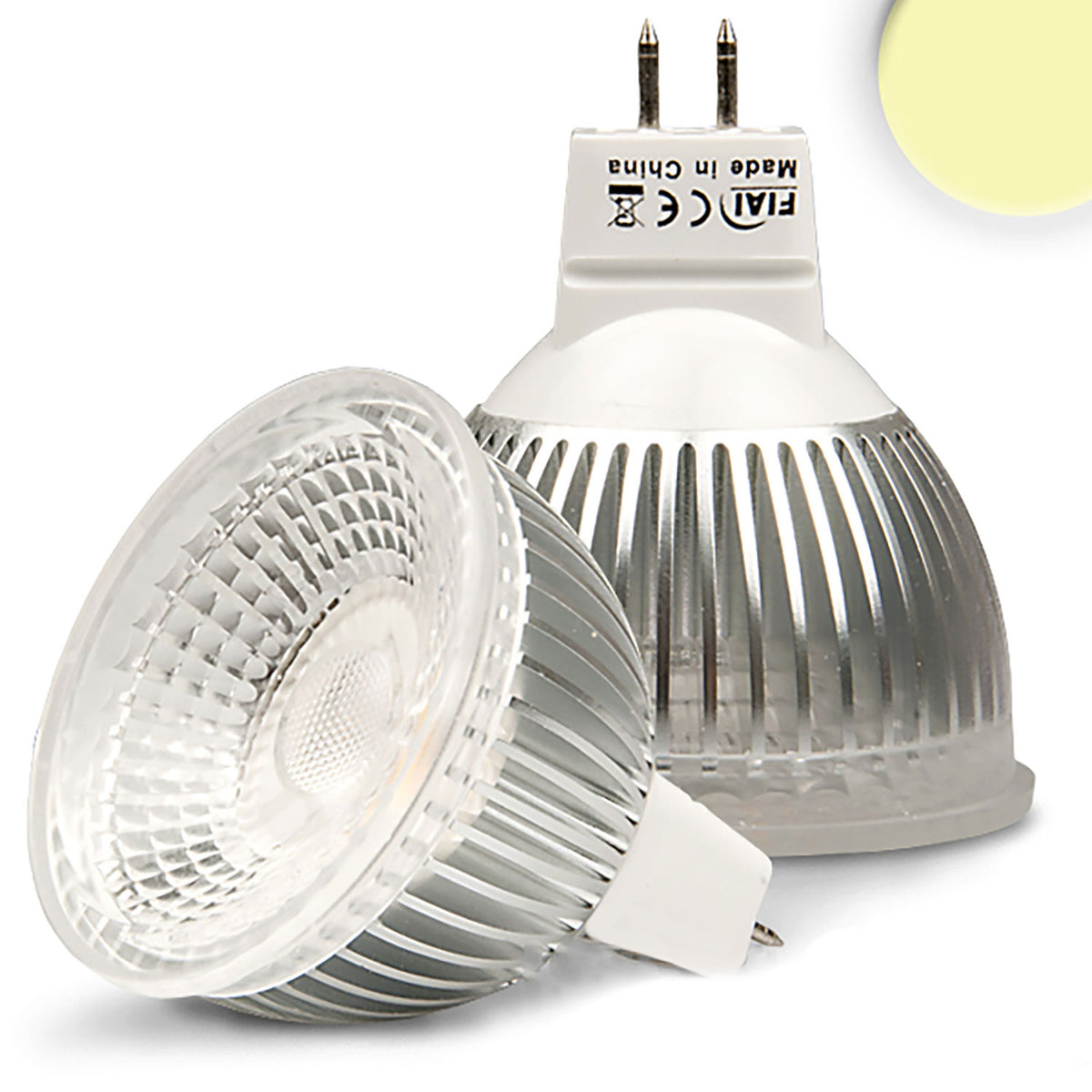 GLAS-COB | LED-lamp | MR16 | 2700K | 6W | 70° | dimbaar