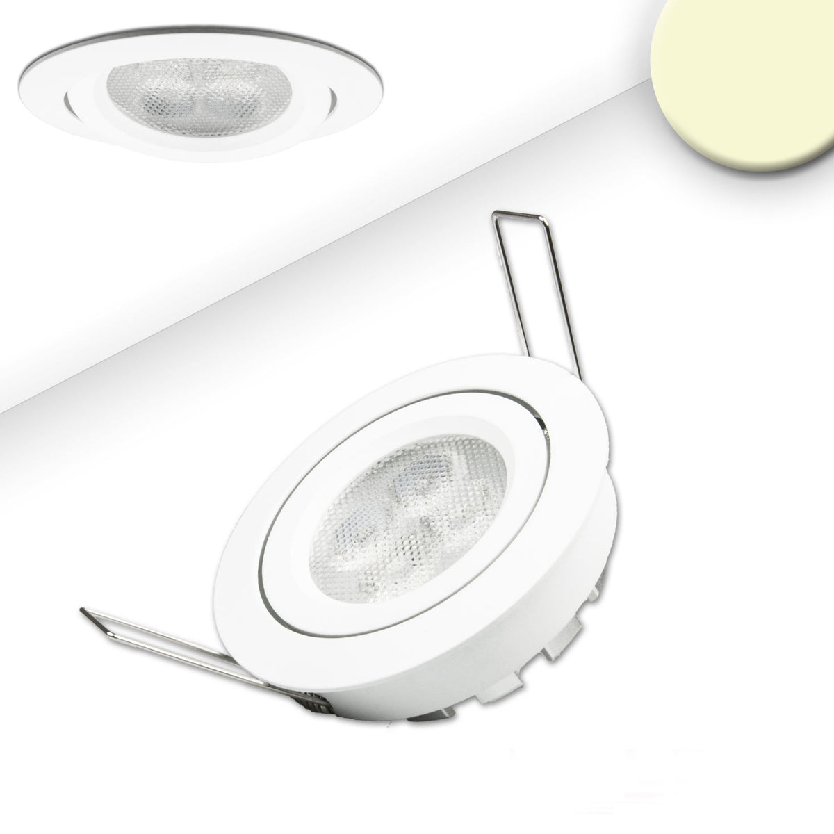 Inbouwspot | rond | 2700K | 8W | 72° | dimbaar | wit