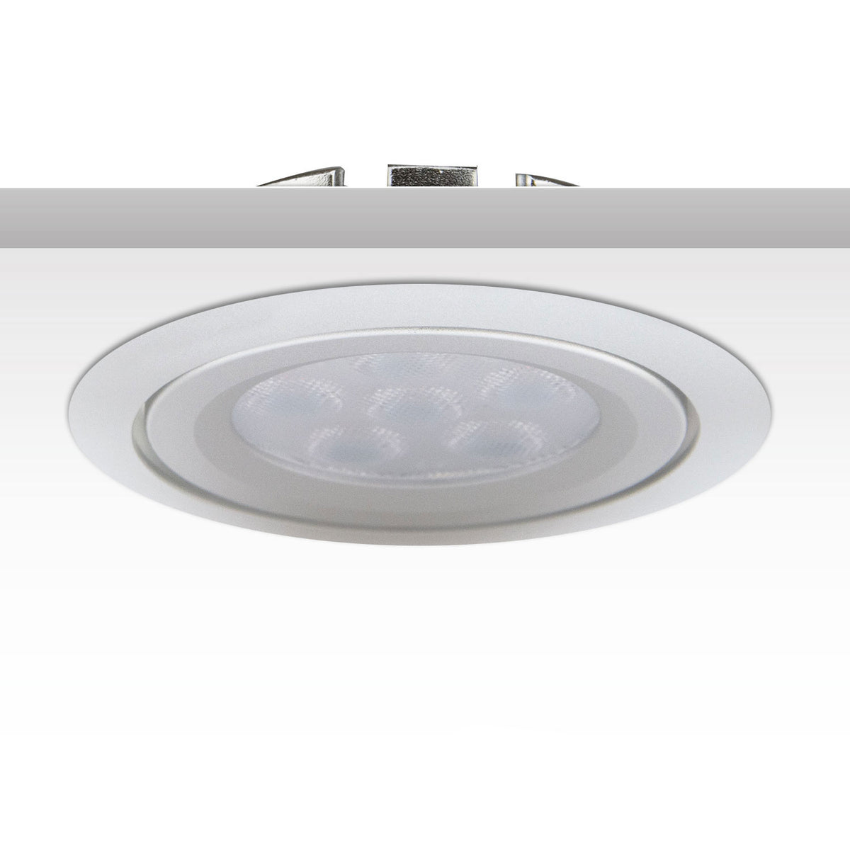 Inbouwspot | rond | 2700K | 8W | 72° | dimbaar | zilver