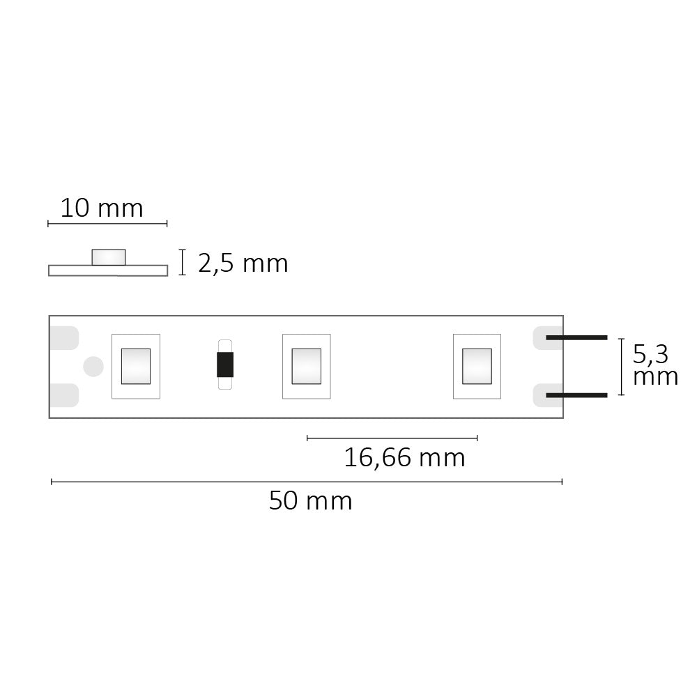 SIL840 | LED-strip | 5m | 4000K | 4,8W/m | 12V | IP20