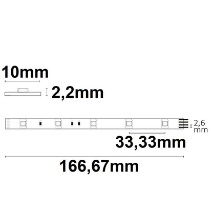SIL-RGB | LED-strip | 5m | 7,2W/m | 24V | IP20