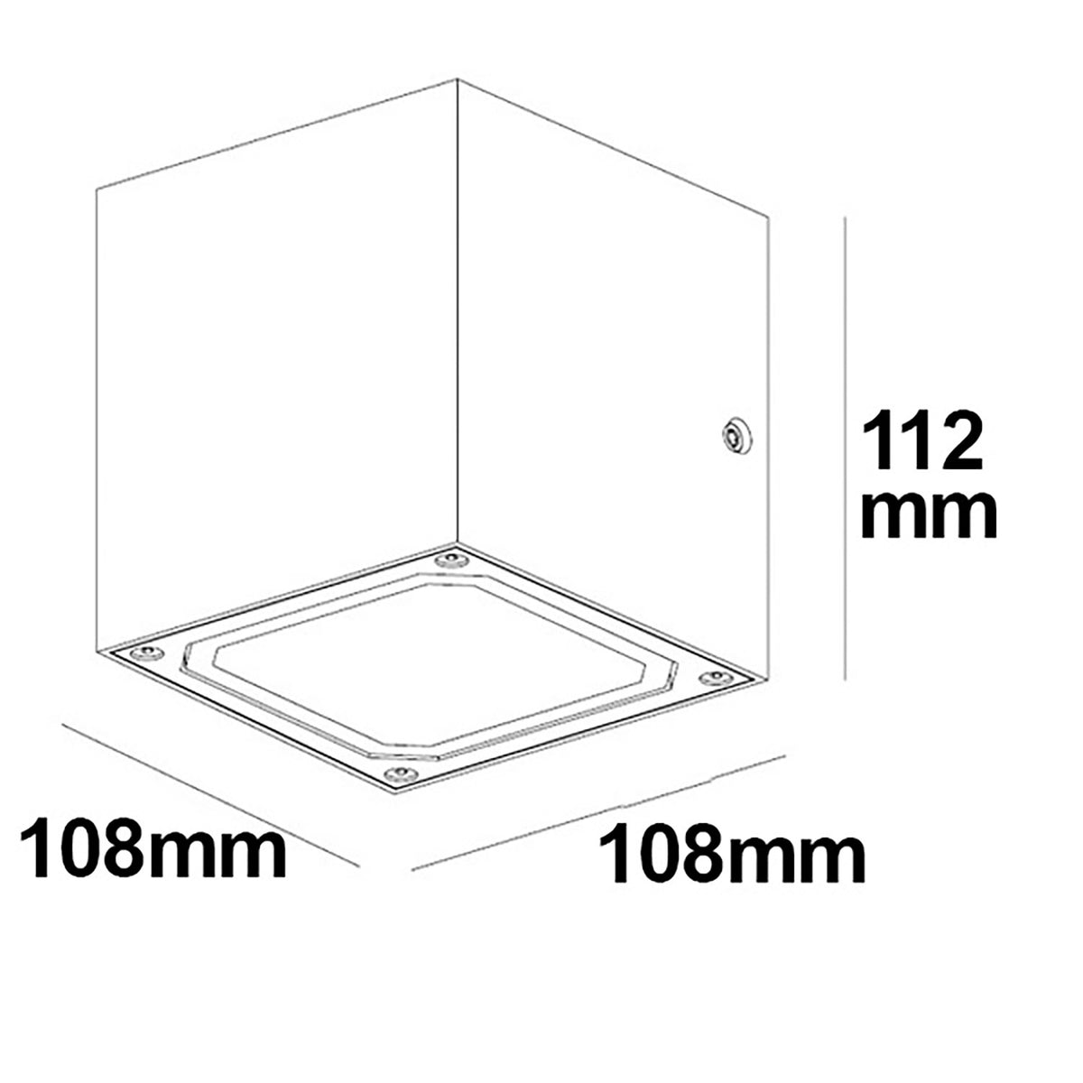 Wandlamp | Up&Down | 2xGX53 | IP44 | exclusief lichtbron