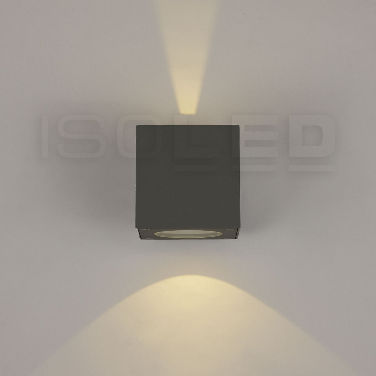 Buitenwandlamp | Up&Down | 2x3W CREE | warm wit | IP54 | antraciet