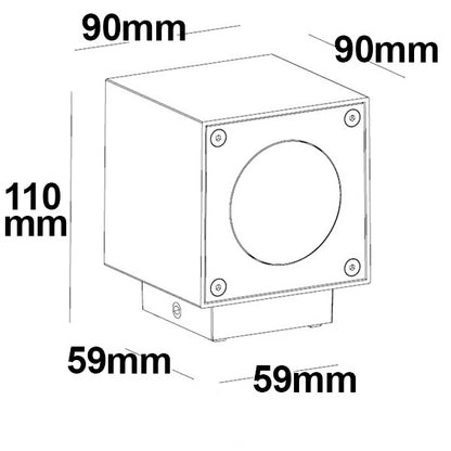 Buitenwandlamp | Up&Down | 2x3W CREE | warm wit | IP54 | antraciet