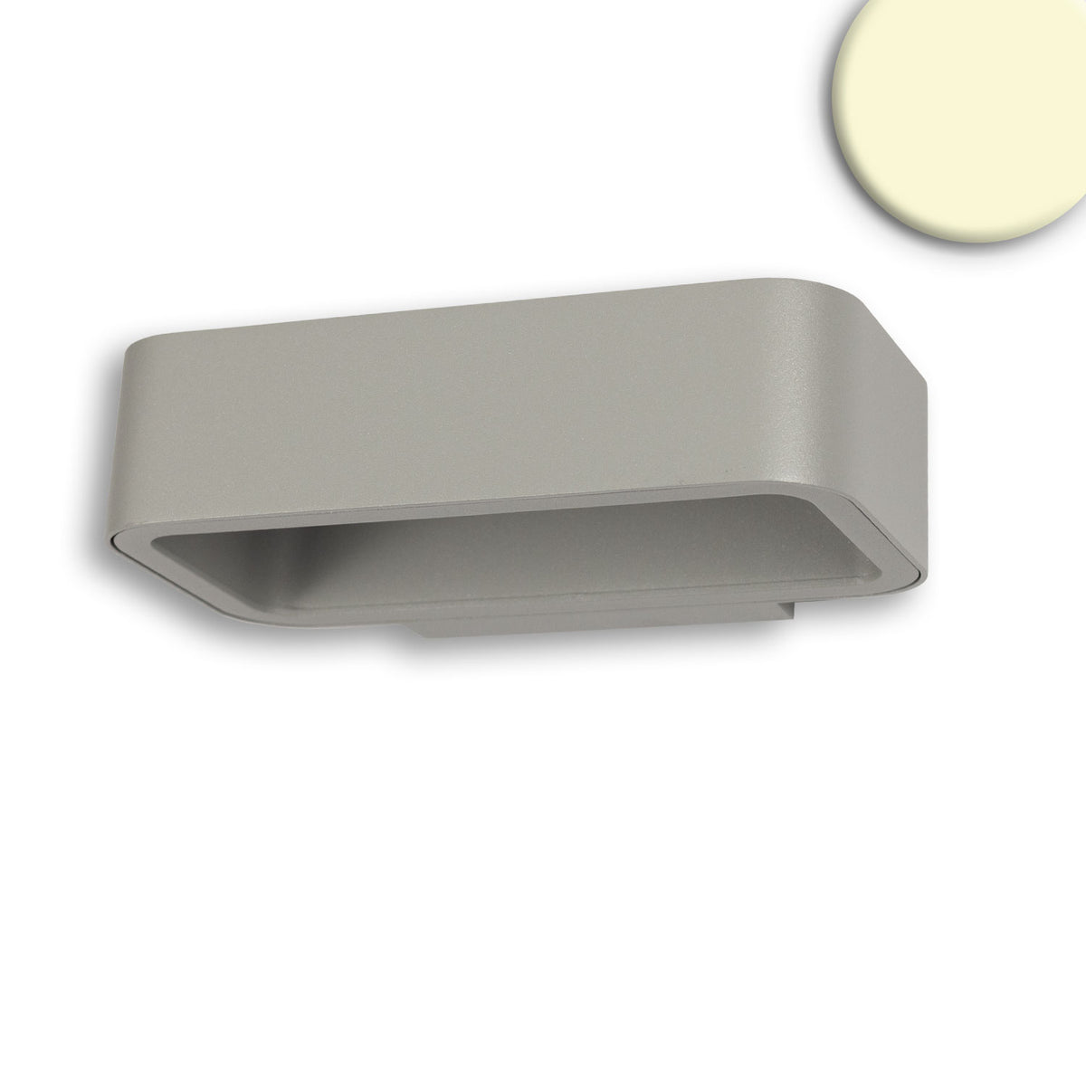 Buitenwandlamp | Up&Down | 1x7W CREE | warm wit | IP54 | zilvergrijs