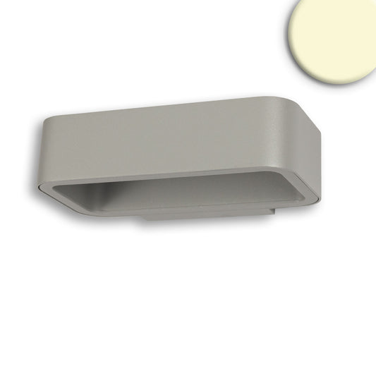Buitenwandlamp | Up&Down | 1x7W CREE | warm wit | IP54 | zilvergrijs