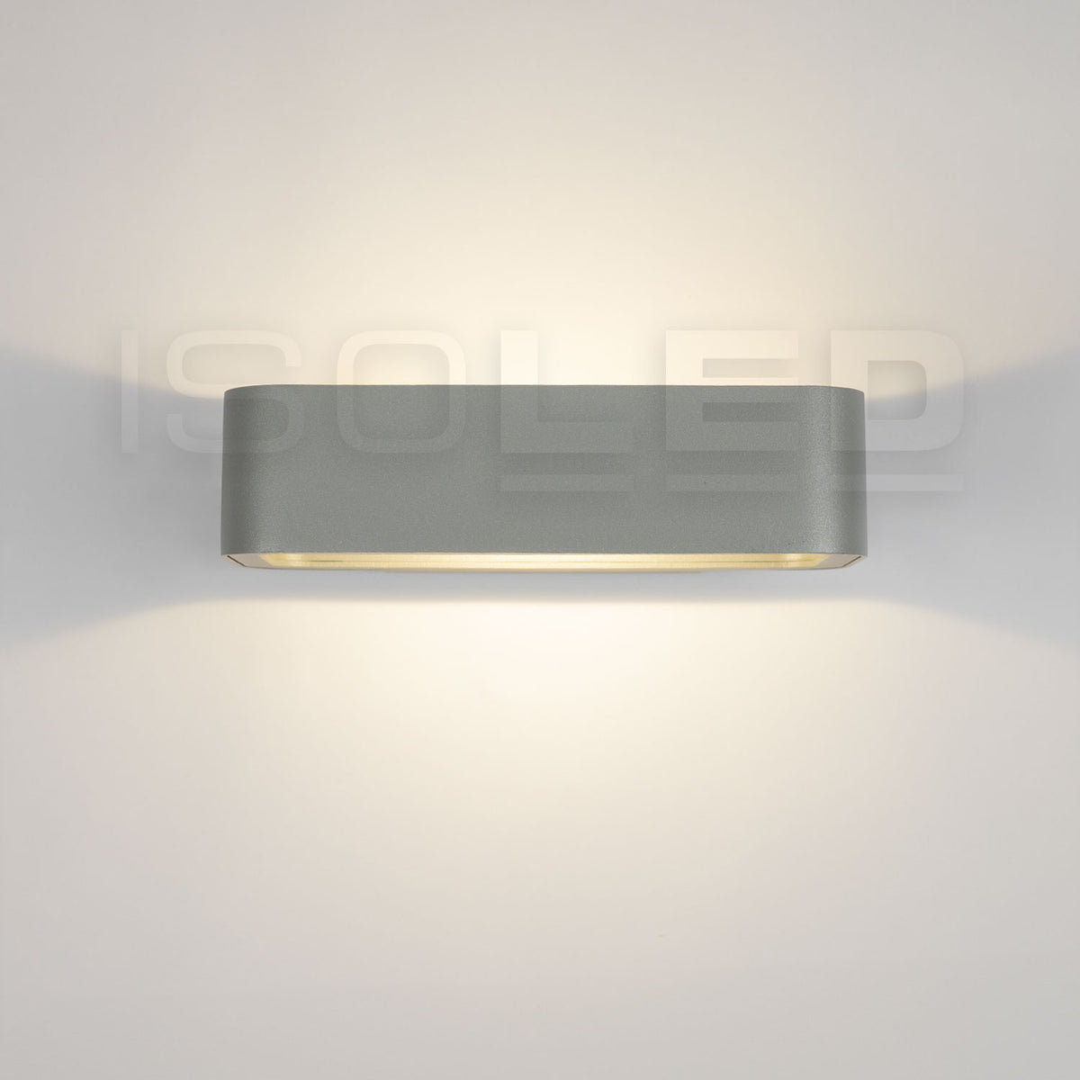 Buitenwandlamp | Up&Down | 1x7W CREE | warm wit | IP54 | zilvergrijs