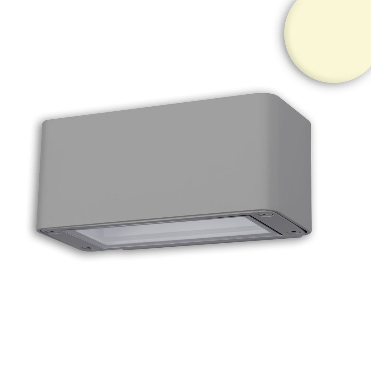 Buitenwandlamp | Up&Down | 4x3W CREE | warm wit | IP54 | zilvergrijs