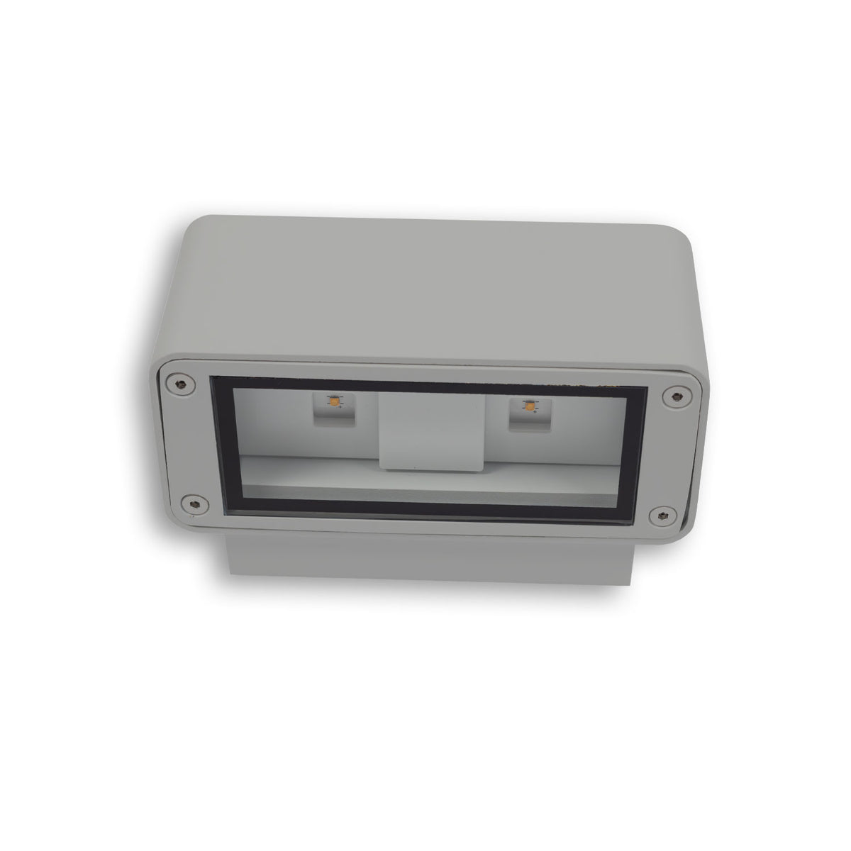 Buitenwandlamp | Up&Down | 4x3W CREE | warm wit | IP54 | zilvergrijs