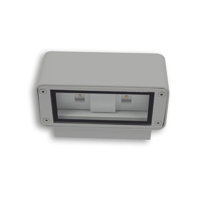 Buitenwandlamp | Up&Down | 4x3W CREE | warm wit | IP54 | zilvergrijs