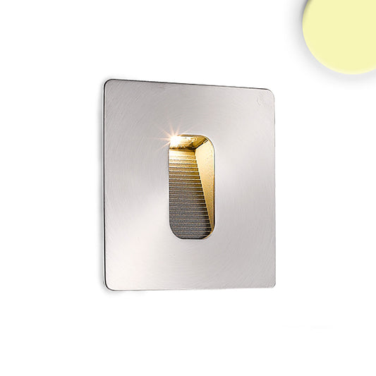 Wandlamp | inbouw | vierkant | 1x3W CREE | warm wit | IP65 | incl. inbouwdoos