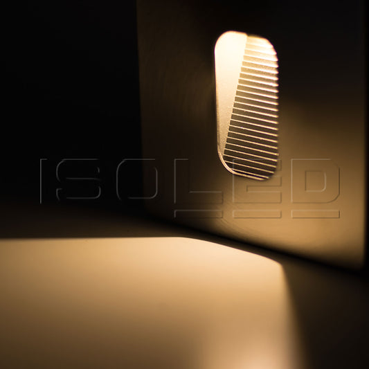 Wandlamp | inbouw | vierkant | 1x3W CREE | warm wit | IP65 | incl. inbouwdoos