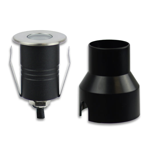 Grondspot | inbouw | RVS | 2W | warm wit | 60° | 12V | IP67