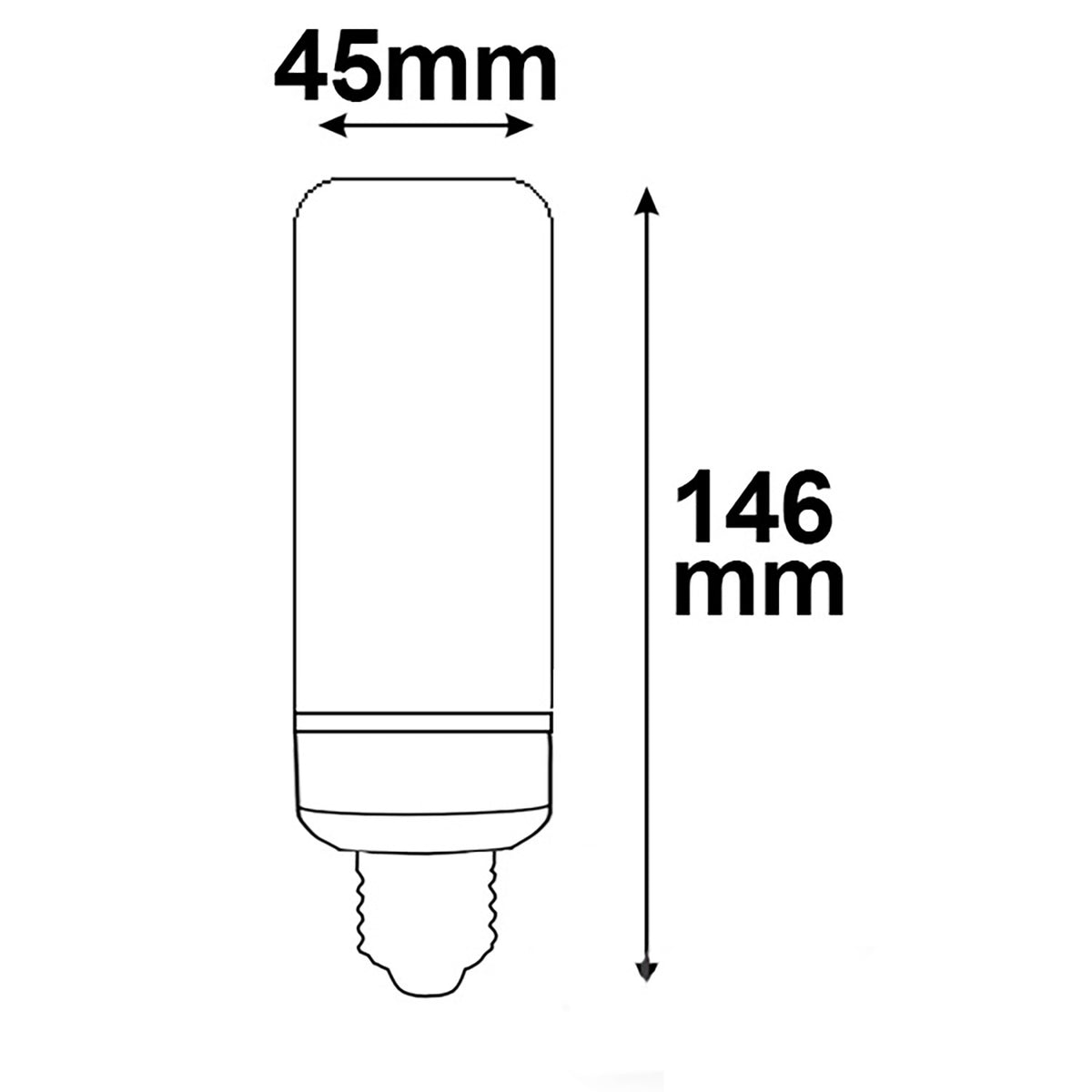 Corn | LED-lamp | E27 | 11W | warm wit | 360°