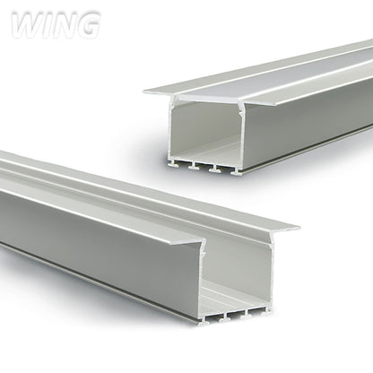 WING20 | Aluminium profiel | inbouw met rechte flens | geanodiseerd | 200cm