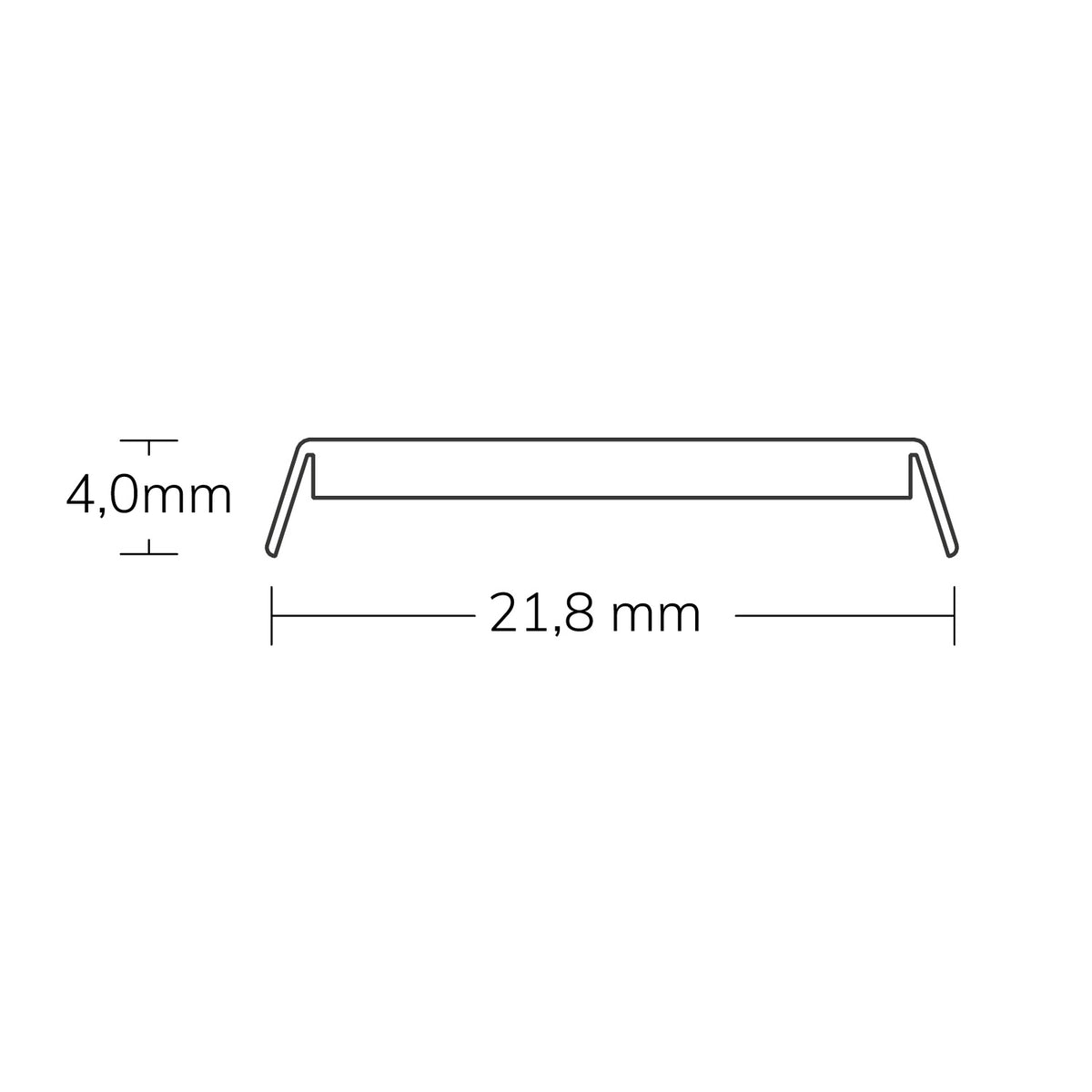 CLEAR | Profielaccessoire | afdekking helder | 200cm | WING/CORNER22