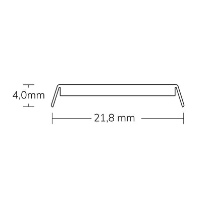 CLEAR | Profielaccessoire | afdekking helder | 200cm | WING/CORNER22