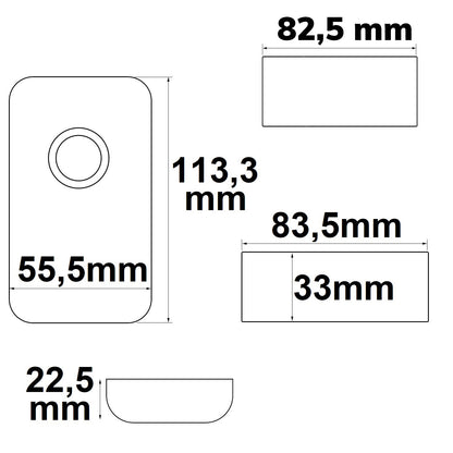 Controller | RGB touch | radio | vlak | 12-24V | 3x6A