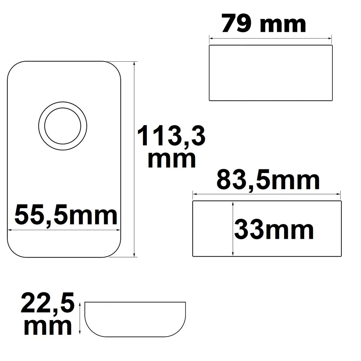 Dimmer | touch radio | 1-kanaals | 12-24V | 9A
