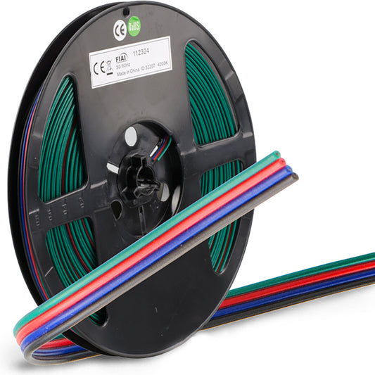 Kabel | RGB H03VH-H 4x0,5mm² | AWG20 | rol 25m