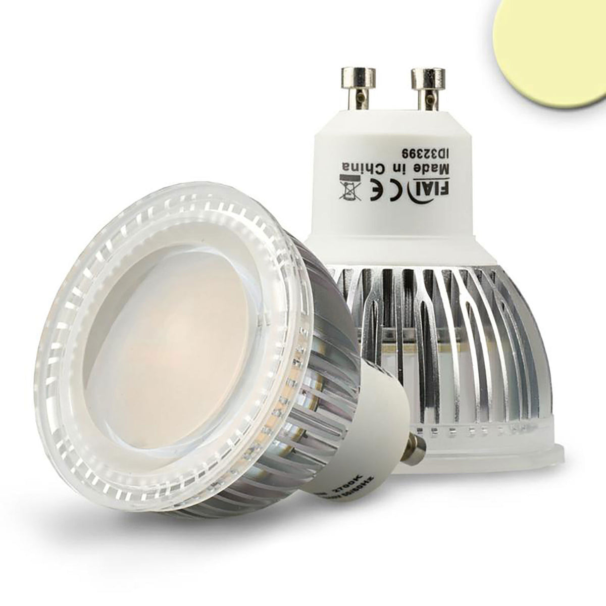 GU10 glas diffuus | LED-lamp | 6W | 120°