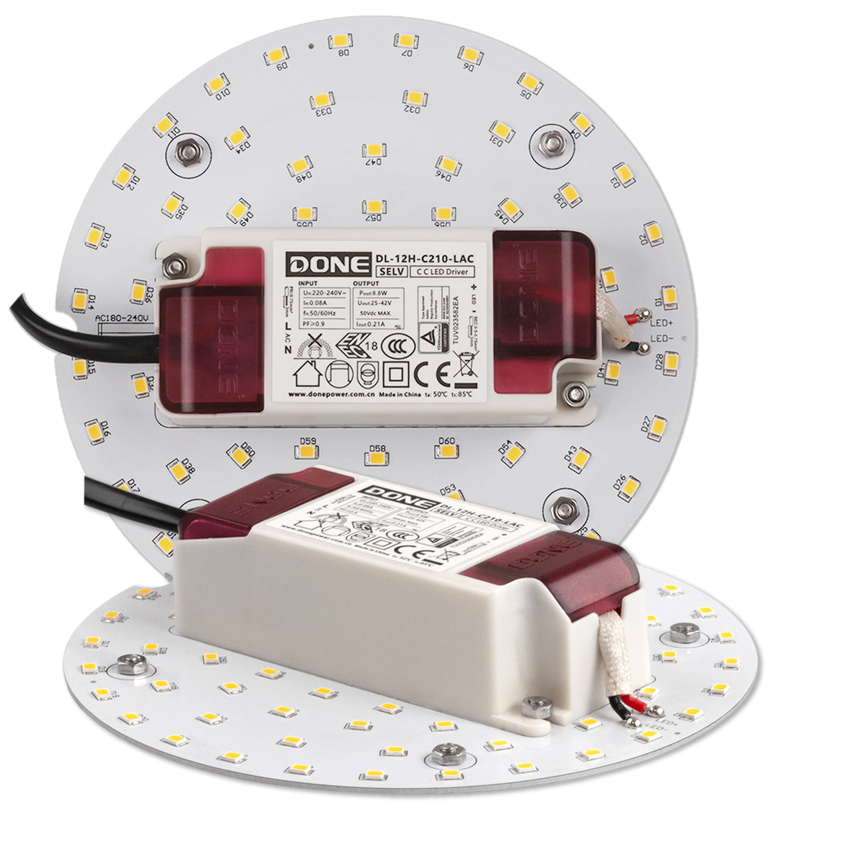 Ombouwplaat | LED-lamp | rond 130mm | magneet | 9W