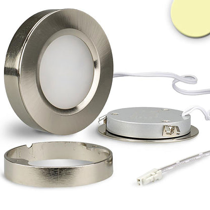 MiniAMP Slim | Inbouwspot | inbouw/onderbouw | 3W | warm wit | 24V | IP52 | dimbaar | zilver