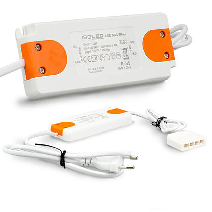 MiniAMP Slim | LED driver | 12V | 0-15W | met 4-voudige verdeler