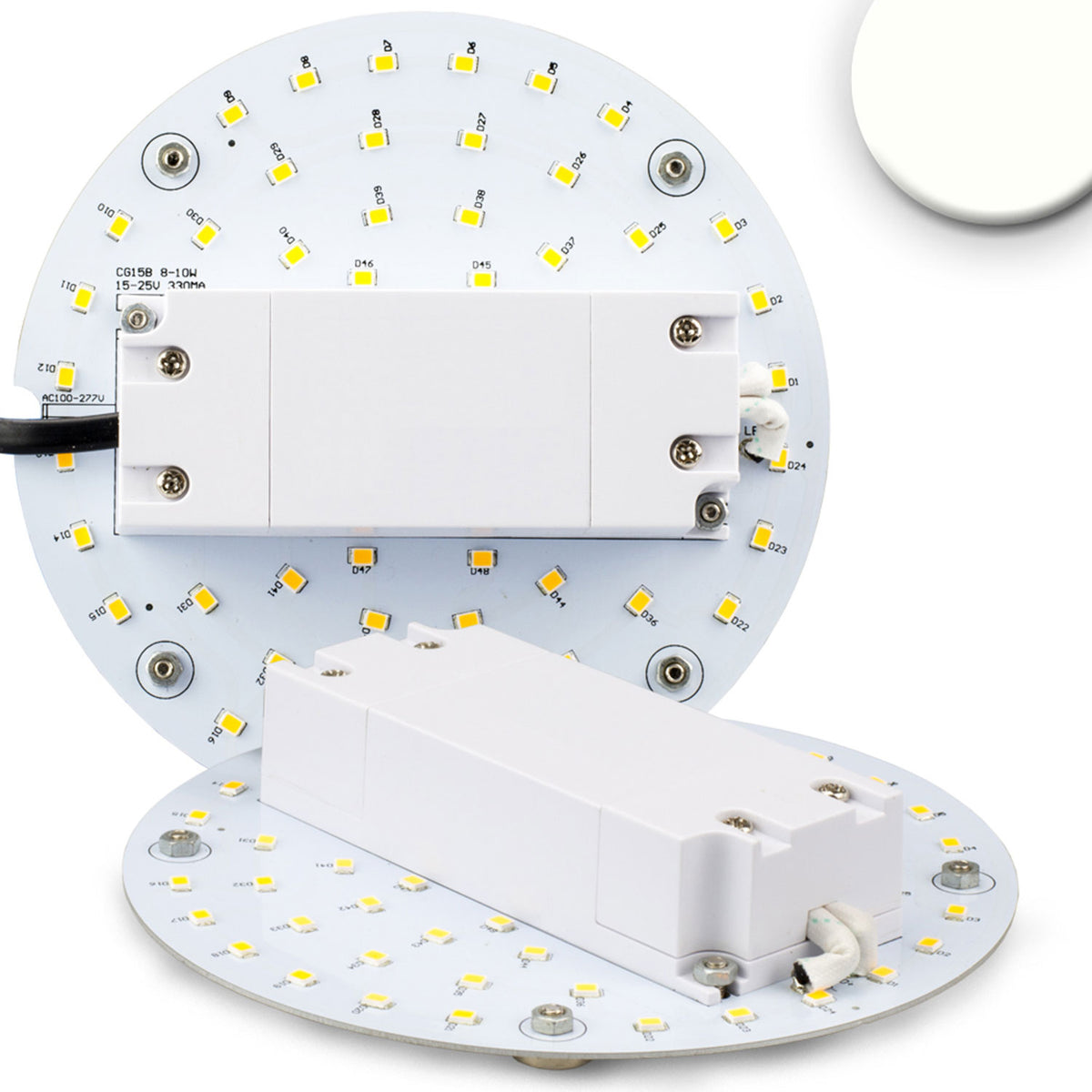 Ombouwplaat | LED-lamp | rond 130mm | magneet | 9W