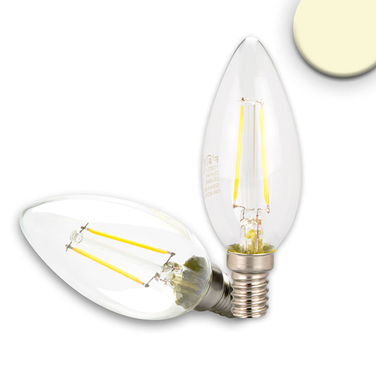 E14 | LED-lamp | kaars | helder | 2700K | dimbaar
