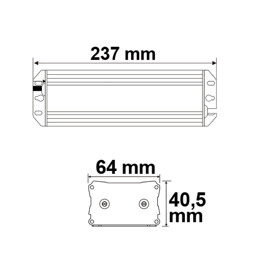 LED driver | 12V | 15-60W | IP65 | dimbaar