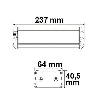 LED driver | 24V | 15-60W | IP65 | dimbaar