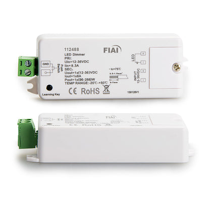 Sys-One | Dimmer | draadloos/Push PWM | 1 kanaal | 12-36V 8A | 48V 4A