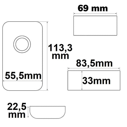 Controller | Dynamic white PWM dimmer met radio-afstandsbediening | 12-24V | 2x6A