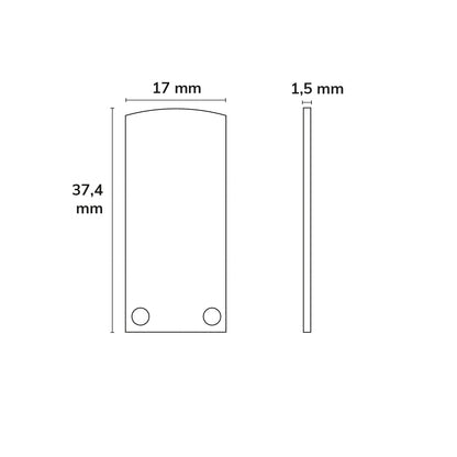 SURF12 RAIL | Profielaccessoire | Eindkap EC18 | met COVER4 en TUNNEL | aluminium
