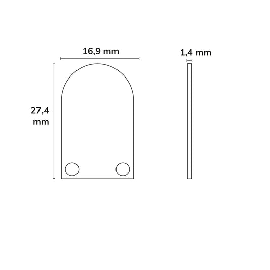 SURF12 RAIL | Profielaccessoire | Eindkap EC21 | met COVER5 en TUNNEL | aluminium