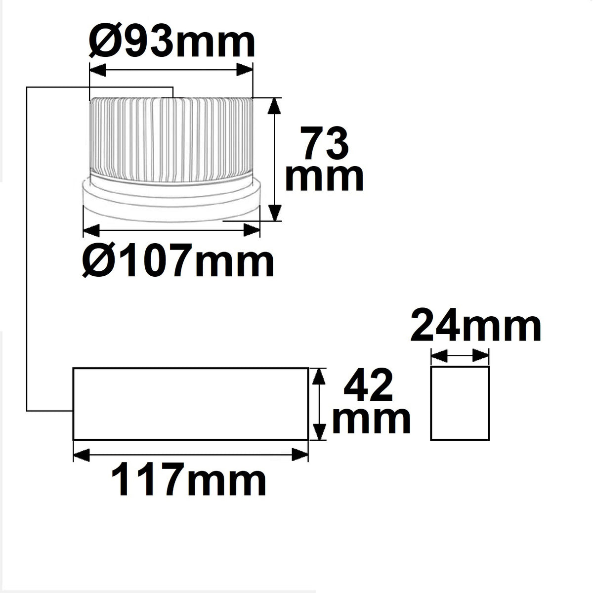 AR111 | Inbouwspot | 35-50° instelbaar | externe driver | 30W