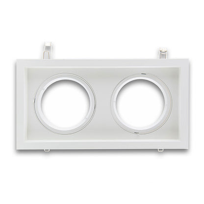 AR111 | Inbouwframe | vierkant | 2-voudig | kantelbaar