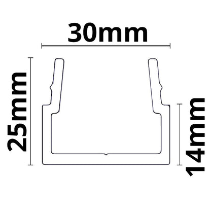 MR1 | Installatiemateriaal | montagerail buiten | 100cm